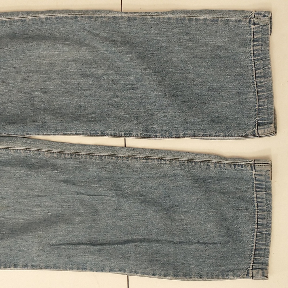 Vintage Denim Overalls 100% Cotton USA made Back Buckle Blue Jeans Lightweight - Picture 12 of 12